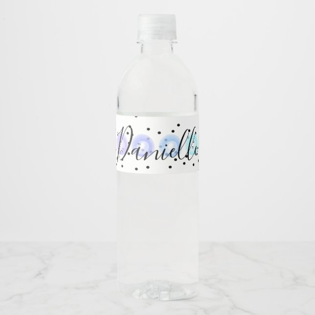 Étiquette Pour Bouteilles D'eau Funfetti (Devant)