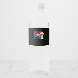 Étiquette Pour Bouteilles D'eau Funky Trumpkin Vs Boo Biden Classe Design Hallowee