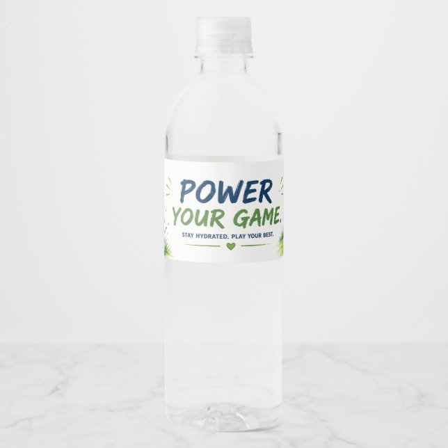 Étiquette Pour Bouteilles D'eau Golf  (Devant)