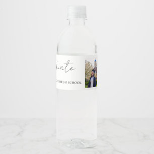 Étiquette Pour Bouteilles D'eau Graduation de script gonflable