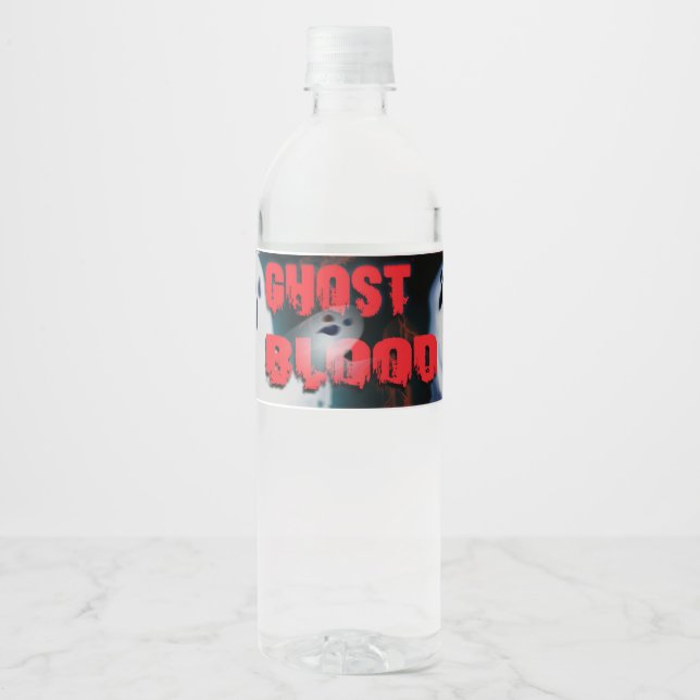 Étiquette Pour Bouteilles D'eau Halloween (Devant)
