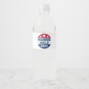 Étiquette Pour Bouteilles D'eau Harris Walz 2024 Campagne pour le président Patrio