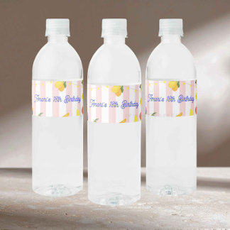 Étiquette Pour Bouteilles D'eau Italian La Dolce Vita Water Bottle Label