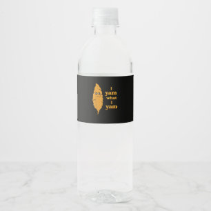 Étiquette Pour Bouteilles D'eau Je Yam Ce Que Je Yam Funny