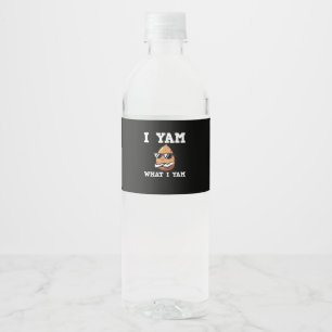 Étiquette Pour Bouteilles D'eau Je Yam Ce Que Je Yam Humour V-Neck