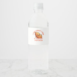 Étiquette Pour Bouteilles D'eau Je Yam Ce Que Je Yam, Un Classique De Pomme De Ter