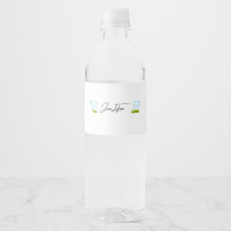 Étiquette Pour Bouteilles D'eau Jean LaTasse Bouteille d'eau Promo