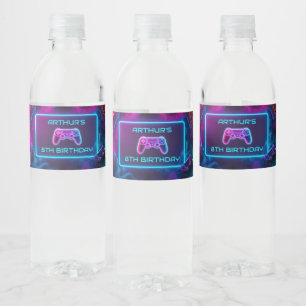 Étiquette Pour Bouteilles D'eau Jeux Vidéo pour garçons fête d'anniversaire