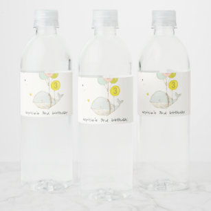 étiquettes pour bouteille eau marin Décoration papeterie personnalisée  anniversaire marin
