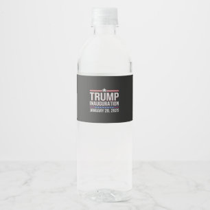 Étiquette Pour Bouteilles D'eau Jour d'investiture de Trump janvier 2025 Président