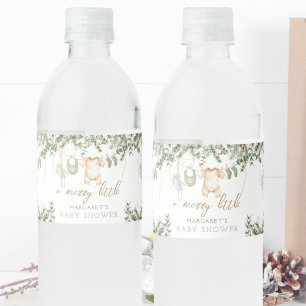 Étiquette Pour Bouteilles D'eau Joyeux petit Boho Baby shower d'hiver Boho