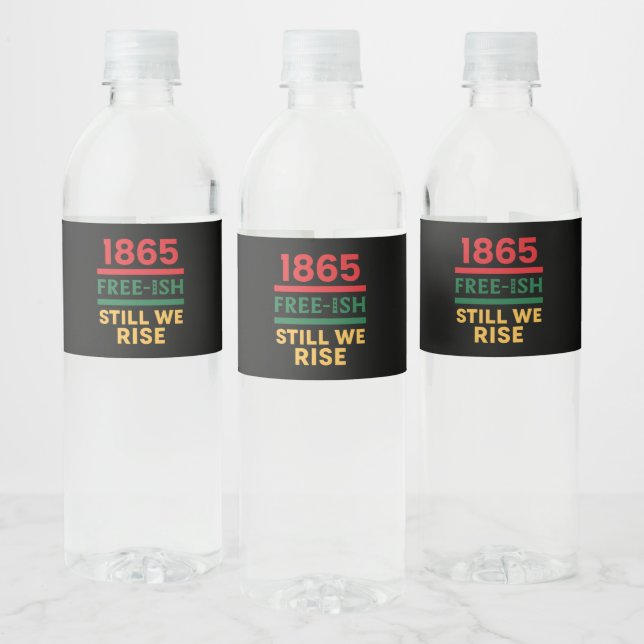 Étiquette Pour Bouteilles D'eau Juneteenth (Bouteilles)