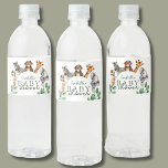 Étiquette Pour Bouteilles D'eau Jungle Safari Animaux Baby shower garçon<br><div class="desc">Jungle Safari Animaux Garçon Baby shower eau bouteille Étiquette</div>