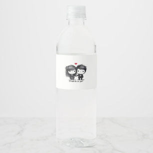 Étiquette Pour Bouteilles D'eau Jusqu'à ce que la mort nous sépare Classique – His
