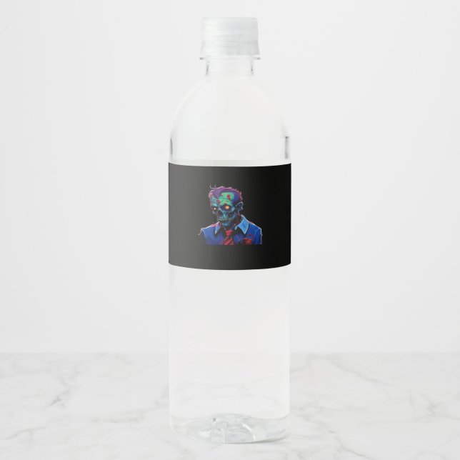 Étiquette Pour Bouteilles D'eau Jusqu'à ce que la mort nous sépare – Conception d' (Devant)