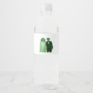 Étiquette Pour Bouteilles D'eau Jusqu'à ce que la mort nous sépare Design Classiqu