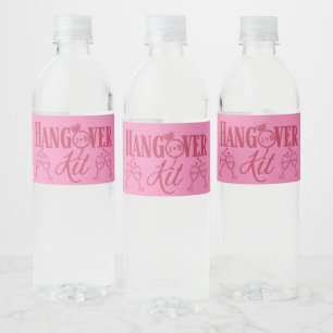 Étiquette Pour Bouteilles D'eau Kit de mandrins-magenta et Mariage rose