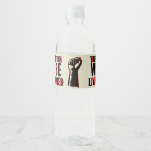 Étiquette Pour Bouteilles D'eau La révolution sera livestreamed