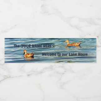 Étiquette Pour Bouteilles D'eau Lake House