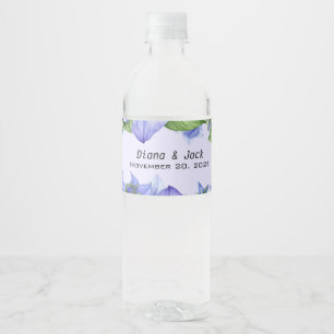 Étiquette Pour Bouteilles D'eau Lavande Florale 