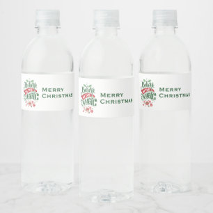 Étiquette Pour Bouteilles D'eau Le Typographe du Magic Christmas