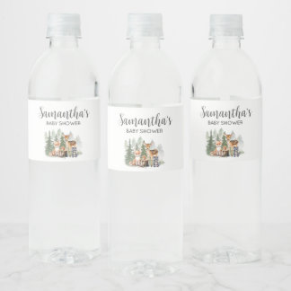 Étiquette Pour Bouteilles D'eau Let the Adventure Begin Baby Shower 