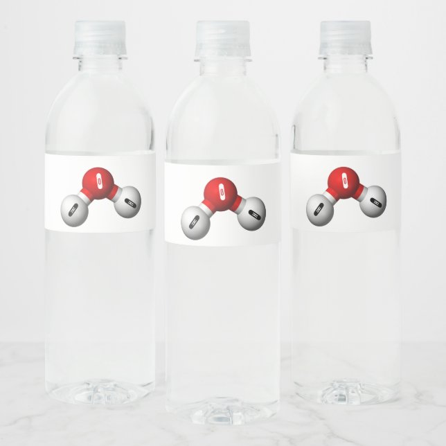 Étiquette Pour Bouteilles D'eau Liaison électronique de l'eau (Bouteilles)