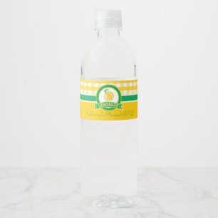 Étiquette Pour Bouteilles D'eau Limonade démodée