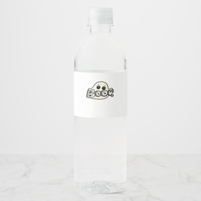 Étiquette Pour Bouteilles D'eau Little Boo Créatif Décontracté (Devant)