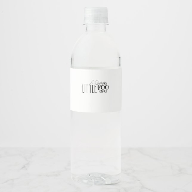 Étiquette Pour Bouteilles D'eau Little Miss Bootiful Retro Classic (Devant)