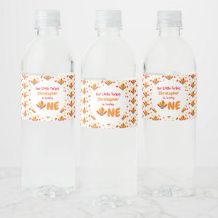Étiquette Pour Bouteilles D'eau Little Turkey 1er anniversaire