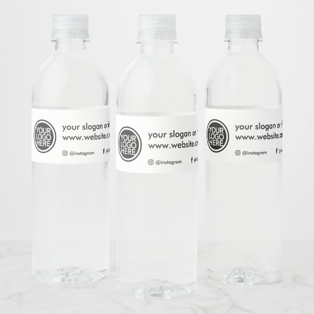 Étiquette Pour Bouteilles D'eau Logo d'entreprise promotionnel personnalisé (Bouteilles)