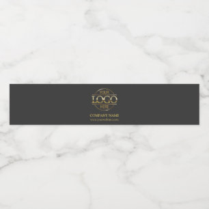 Étiquette Pour Bouteilles D'eau Logo professionnel de marque Grey Company
