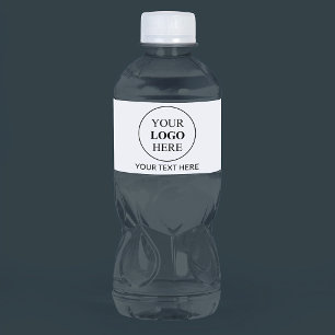 Étiquette Pour Bouteilles D'eau Logo promotionnel personnalisé – Aucune commande m