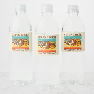 Étiquette Pour Bouteilles D'eau Loser, on prend des tacos