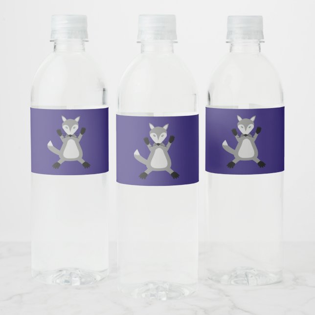 Étiquette Pour Bouteilles D'eau Loup d'Halloween déplaisant (Bouteilles)