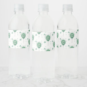 Étiquette Pour Bouteilles D'eau Lucky One 1er Anniversaire St Patricks Day Trèfle