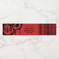 Lustre en dentelle gothique rouge noir