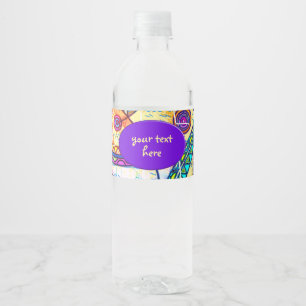 Étiquette Pour Bouteilles D'eau Main tirée par EDDArt - Échelle de rêve 1