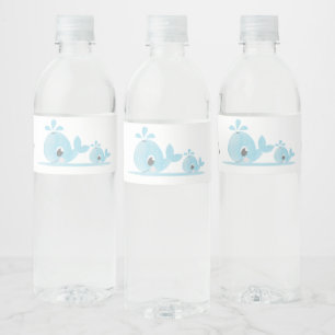 Étiquette Pour Bouteilles D'eau Maman Mignonne Bébé Baleine Baby Shower