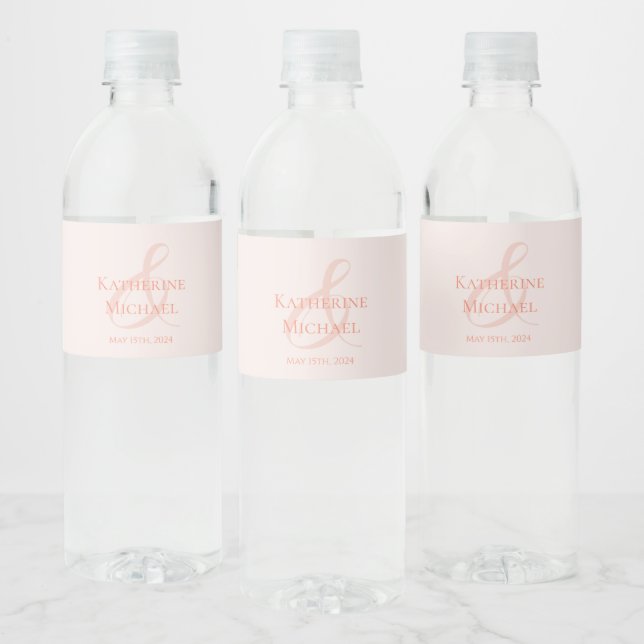 Étiquette Pour Bouteilles D'eau Mariage-broussailleur (Bouteilles)