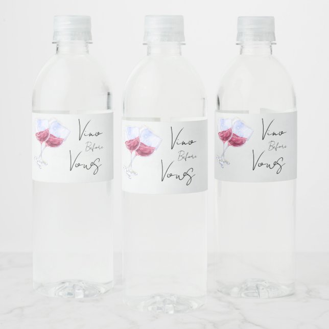 Étiquette Pour Bouteilles D'eau Mariage de cave à vin  (Bouteilles)