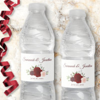 Mariage de roses rouges et roses blush Bourgogne r
