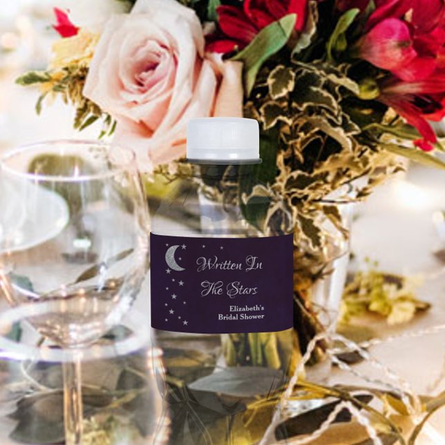 Étiquette Pour Bouteilles D'eau Mariage écrit dans les étoiles (Créateur téléchargé)