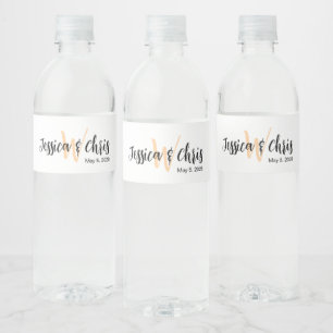 Étiquette Pour Bouteilles D'eau Mariage Étiquette à bouteille d'eau 012