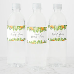 Étiquette Pour Bouteilles D'eau Mariage Moderne Citron Orange d'Été Citrus