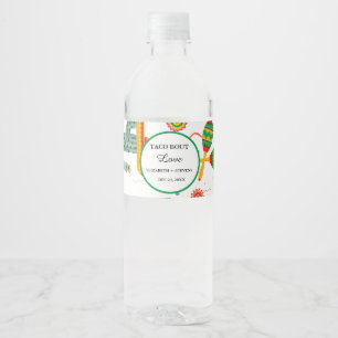 Étiquette Pour Bouteilles D'eau Mexique Taco Bout Love Final Fête des mariées Fies