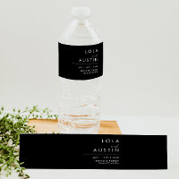 Minimaliste moderne | Étiquette de bouteille d'eau