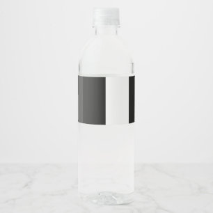 Étiquette Pour Bouteilles D'eau moitié blanc noir moitié noir moitié noir blanc