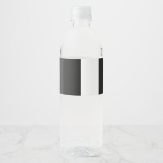 Étiquette Pour Bouteilles D'eau moitié blanc noir moitié noir moitié noir blanc